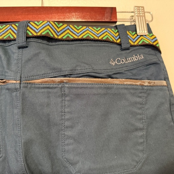 Columbia Women's Kestrel Trail II Omni-Shield Capri Pants Navy Blue Size 4 - Picture 7 of 11